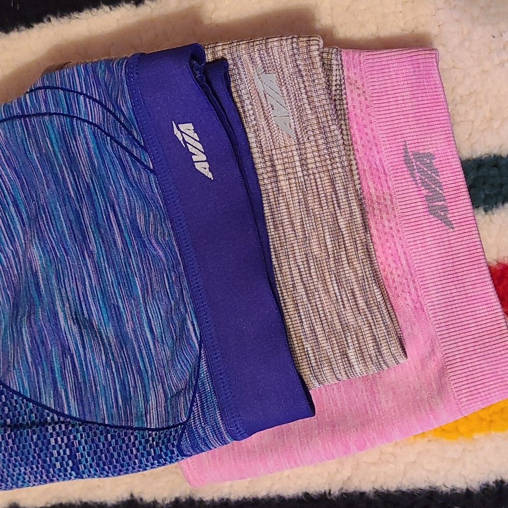3 Avia Sports Bras, size large